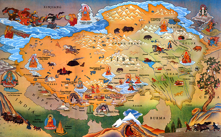 Tibet map