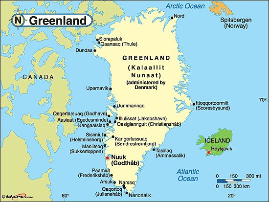 Iceland vs Greenland