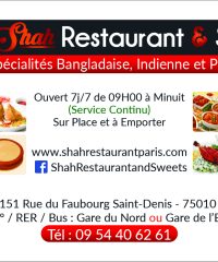 Shah Restaurant & Sweet